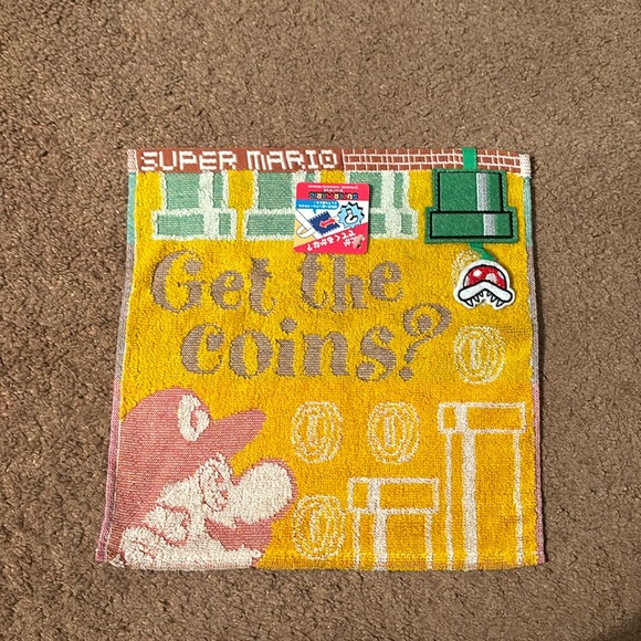 SUPER MARIO BROTHERS face towel with pop out enemy, from japan, nintendo - Picture 1 of 5